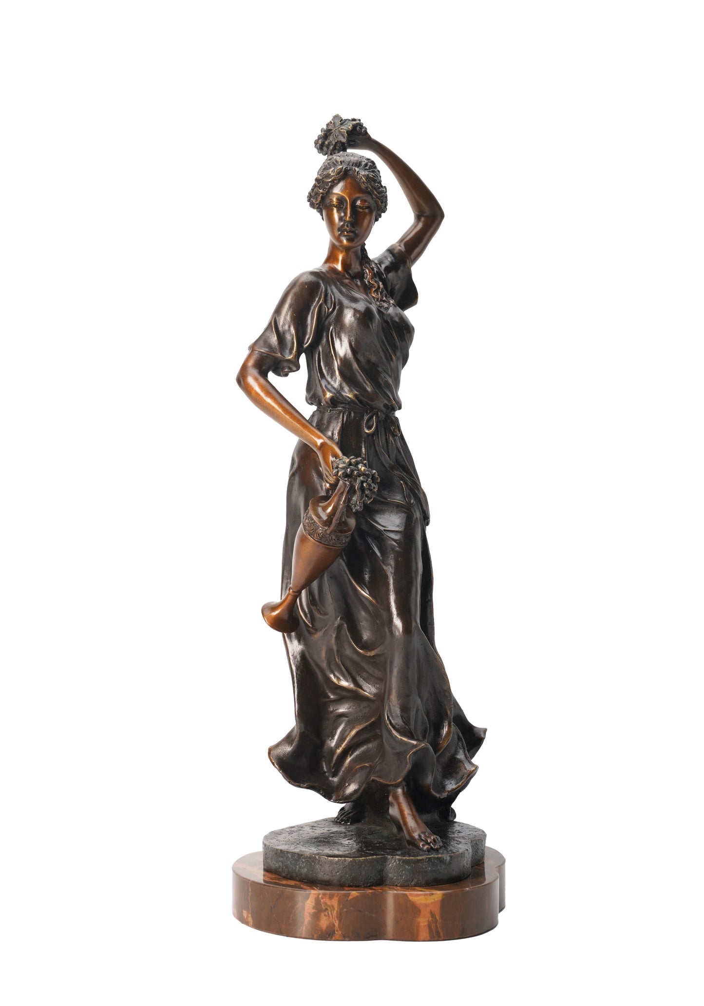Italian Classical Sculpture - Thalia, Vintage Bronze Sculptures, Bronze Sculpture Art Deco, Home Decor Statue