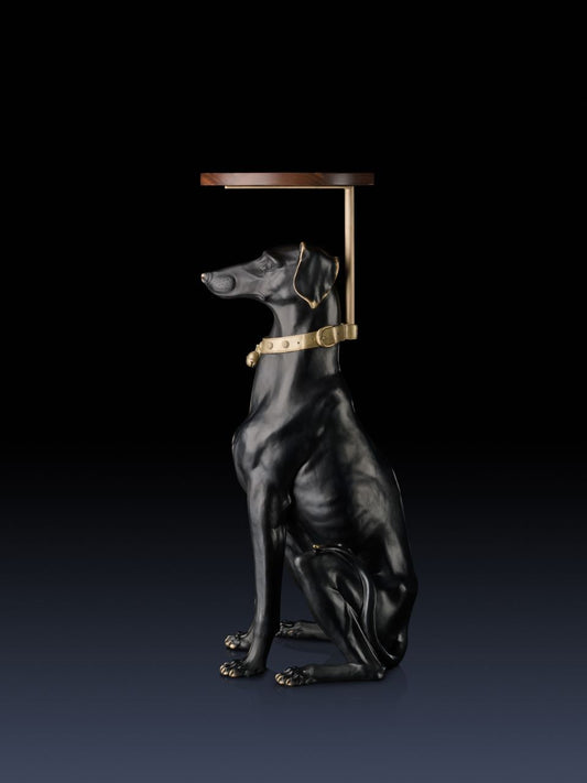 Colored brass statues sculpture "Greyhound" Floor Decor, Home Decor, Art collectible