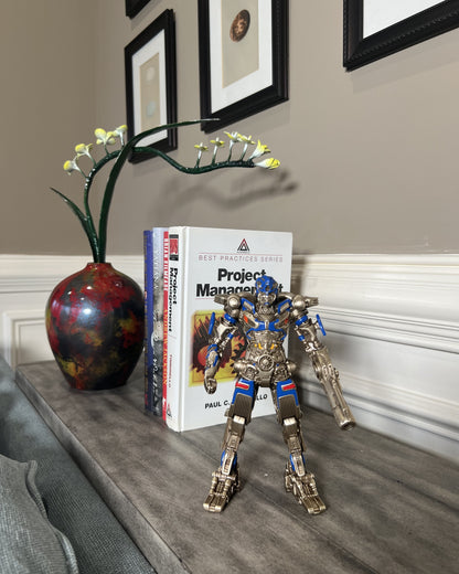 Transformers statues Sculpture: Mirage Classic Collectible, High end Toy, Home Decor, Colored brass Sculpture