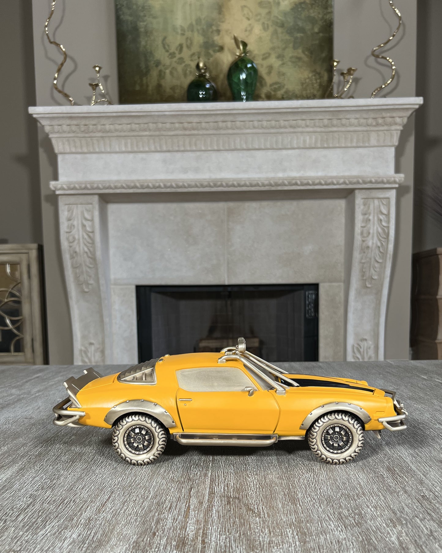 Transformers statues Sculpture: Bumblebee (Car Version) Classic Collectible, High end Toy, Home Decor, Colored brass Sculpture