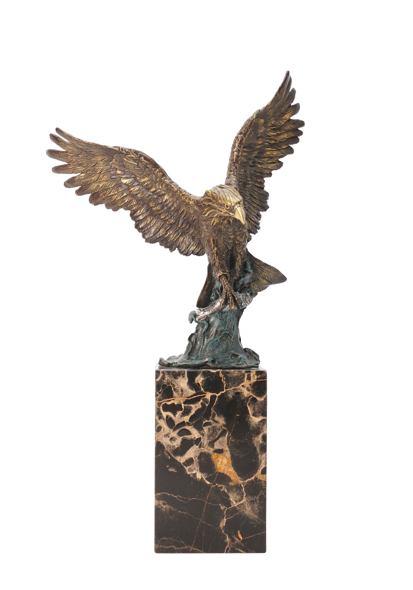 American Classic Sculpture - Predator Eagle, Vintage Bronze Sculptures, Bronze Sculpture Art Deco, Home Decor Statue