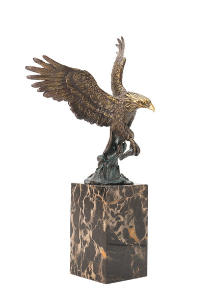 American Classic Sculpture - Predator Eagle, Vintage Bronze Sculptures, Bronze Sculpture Art Deco, Home Decor Statue