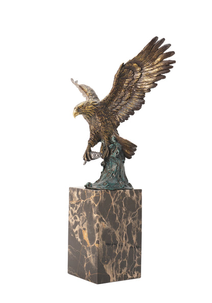American Classic Sculpture - Predator Eagle, Vintage Bronze Sculptures, Bronze Sculpture Art Deco, Home Decor Statue