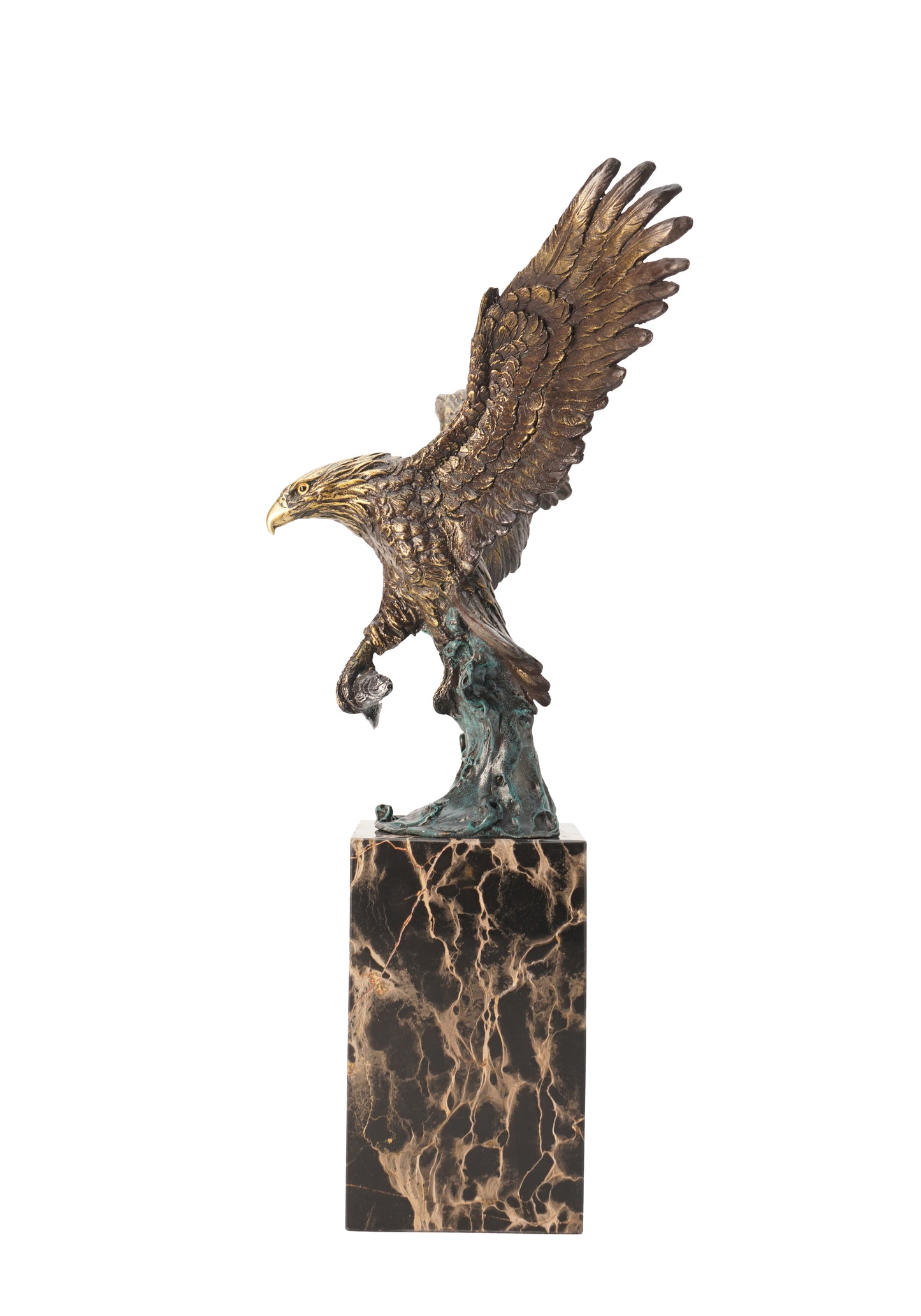 American Classic Sculpture - Predator Eagle, Vintage Bronze Sculptures, Bronze Sculpture Art Deco, Home Decor Statue