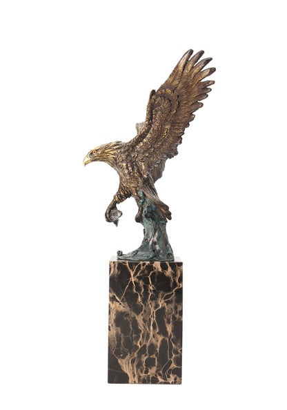 American Classic Sculpture - Predator Eagle, Vintage Bronze Sculptures, Bronze Sculpture Art Deco, Home Decor Statue