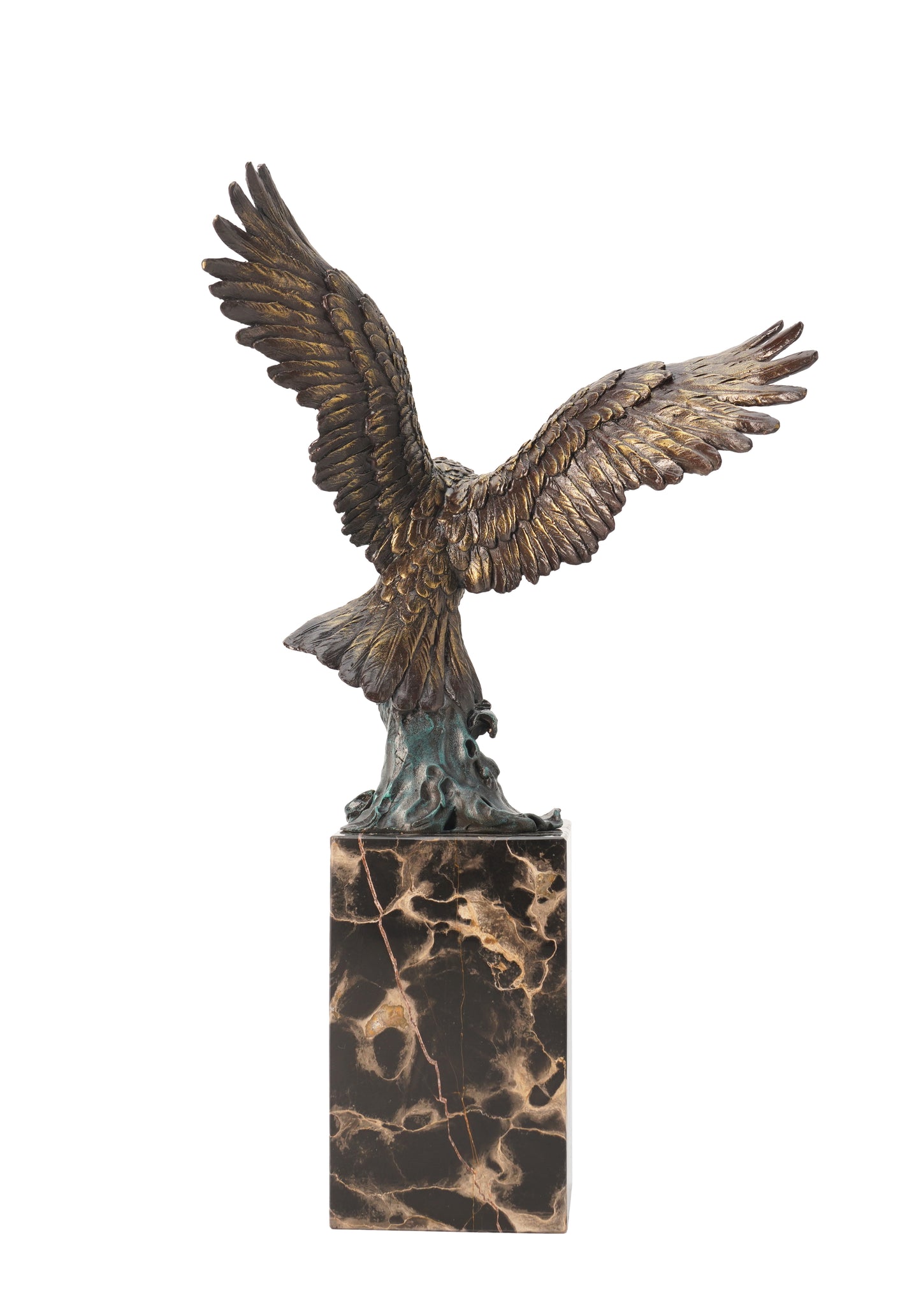 American Classic Sculpture - Predator Eagle, Vintage Bronze Sculptures, Bronze Sculpture Art Deco, Home Decor Statue