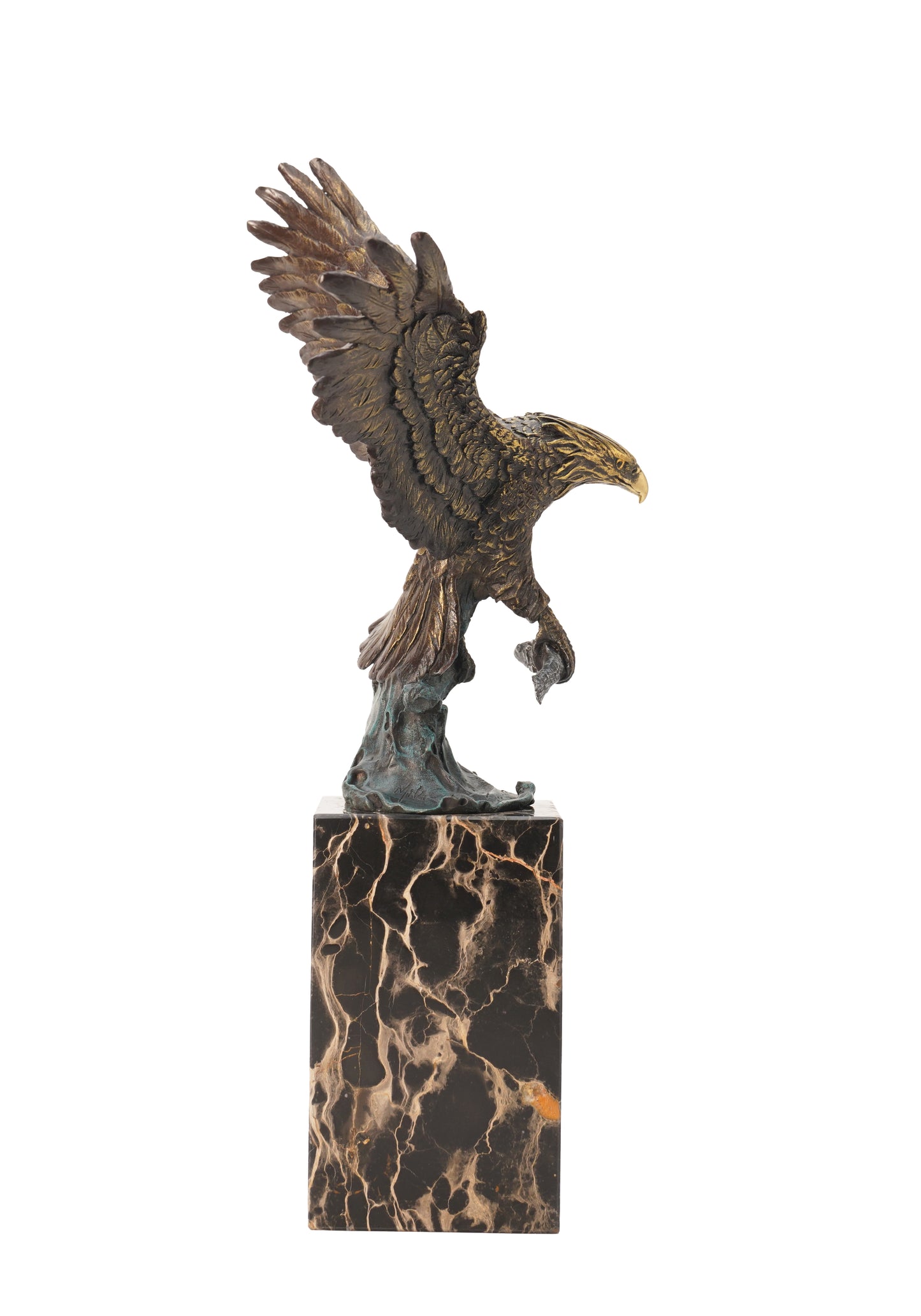 American Classic Sculpture - Predator Eagle, Vintage Bronze Sculptures, Bronze Sculpture Art Deco, Home Decor Statue