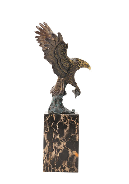 American Classic Sculpture - Predator Eagle, Vintage Bronze Sculptures, Bronze Sculpture Art Deco, Home Decor Statue
