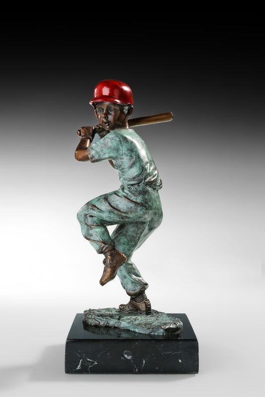 Italian Classic Sculpture - Baseball Player, Vintage Bronze Sculptures, Bronze Sculpture Art Deco, Home Decor Statue