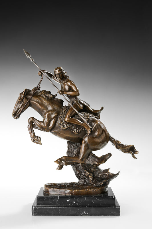 Bronze statues classic sculpture "Cowboy A" Desktop Decor, Home Decor, Art Collection