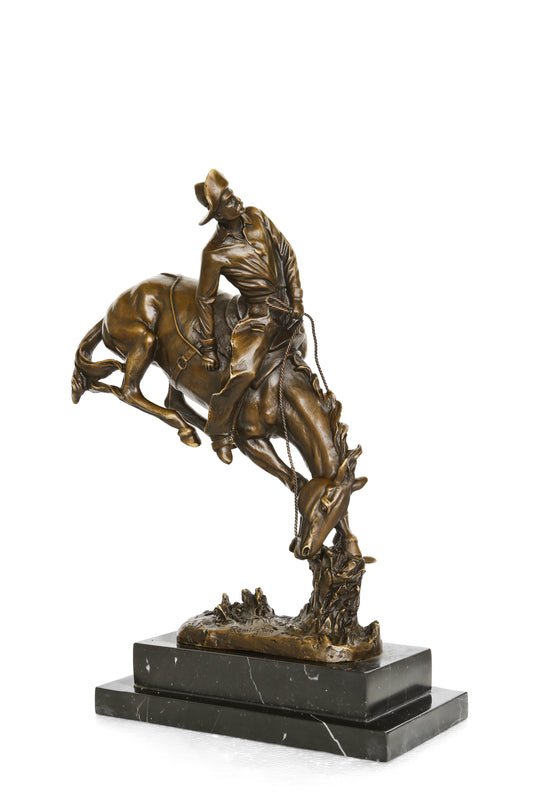 Bronze statues classic sculpture "Cowboy B" Desktop Decor, Home Decor, Art Collection