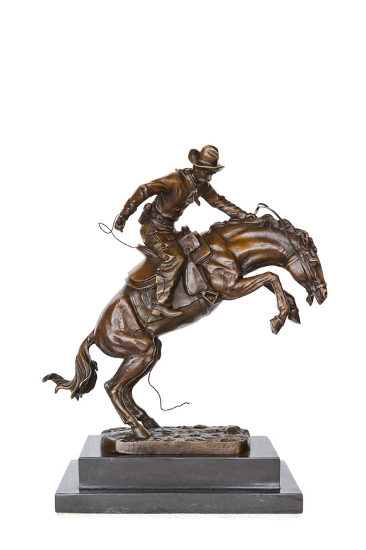 Bronze statues classic sculpture "Cowboy C" Desktop Decor, Home Decor, Art Collection