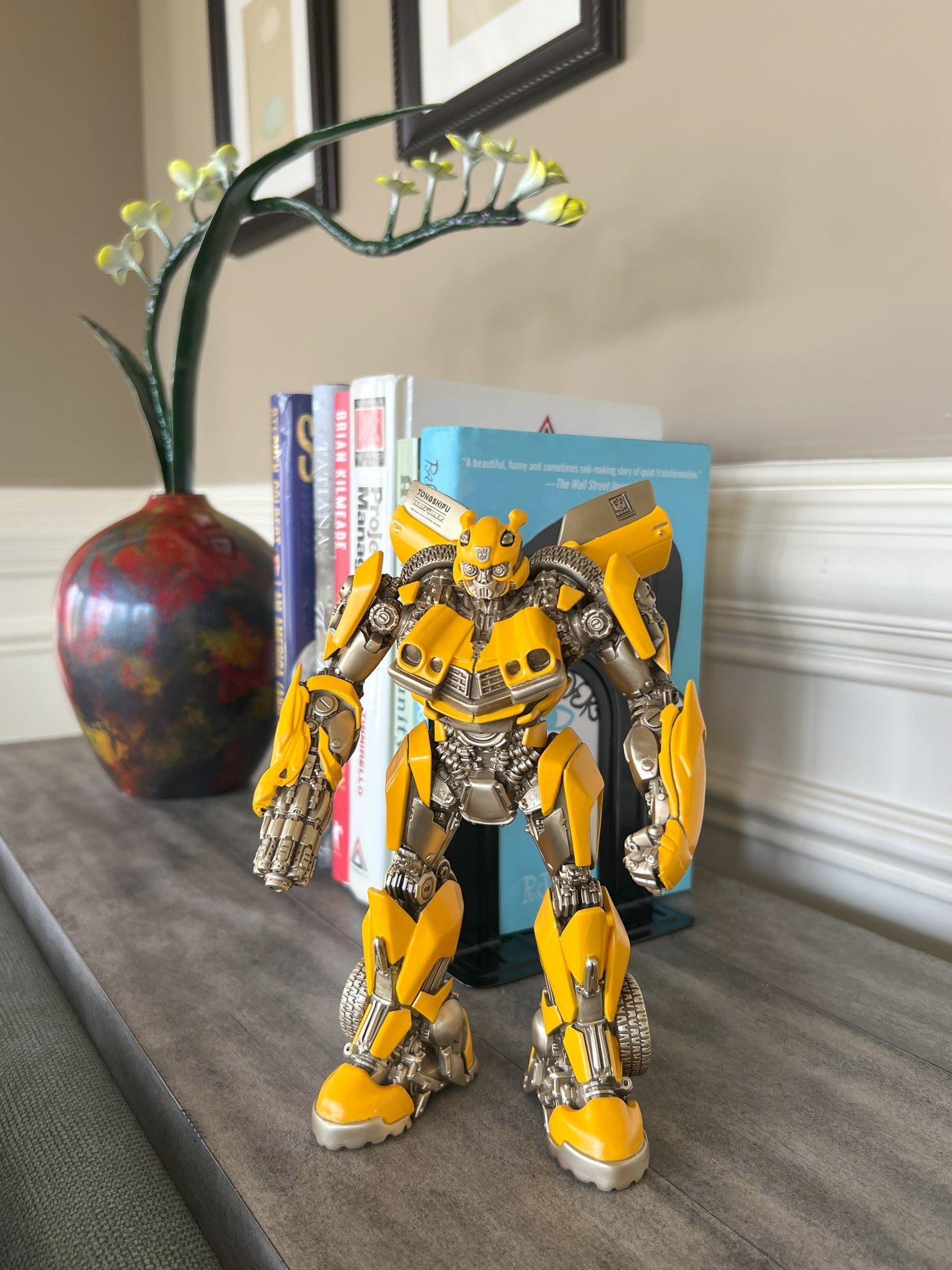 Hasbro Licensed & Limited-Edition Bronze Statue - Transformers Bumblebee, Art Deco Bronze Sculpture, Home Decor Sculpture