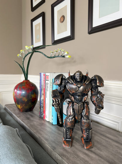 Hasbro Licensed & Limited-Edition Bronze Statue - Transformers Rhinox Warrior, Art Deco Bronze Sculpture, Home Decor Sculpture