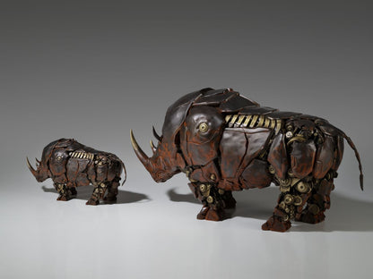 Hasbro Licensed & Limited-Edition Bronze Statue - Transformers Rhinox Warrior, Art Deco Bronze Sculpture, Home Decor Sculpture