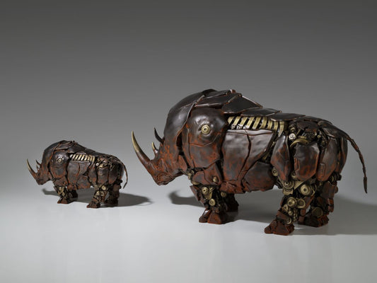 Hasbro Licensed & Limited-Edition Bronze Statue - Transformers Rhinox Warrior, Art Deco Bronze Sculpture, Home Decor Sculpture