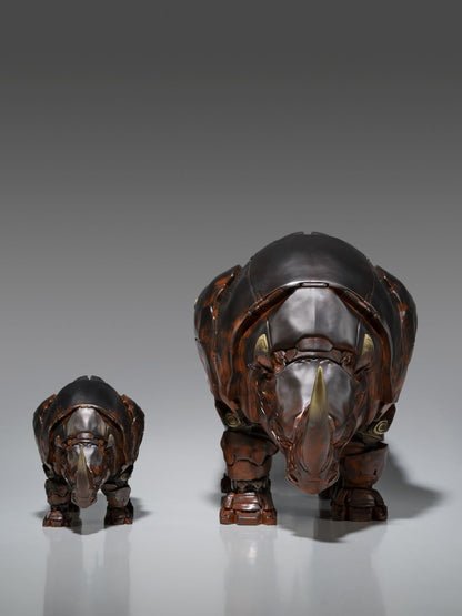 Hasbro Licensed & Limited-Edition Bronze Statue - Transformers Rhinox Warrior, Art Deco Bronze Sculpture, Home Decor Sculpture