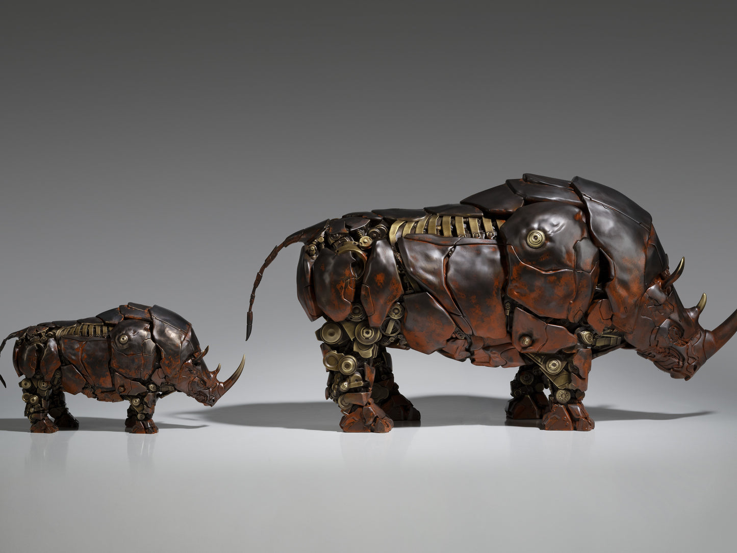 Hasbro Licensed & Limited-Edition Bronze Statue - Transformers Rhinox Warrior, Art Deco Bronze Sculpture, Home Decor Sculpture