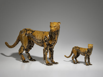 Hasbro Licensed & Limited-Edition Bronze Statue - Transformers Cheetor Warrior, Art Deco Bronze Sculpture, Home Decor Sculpture